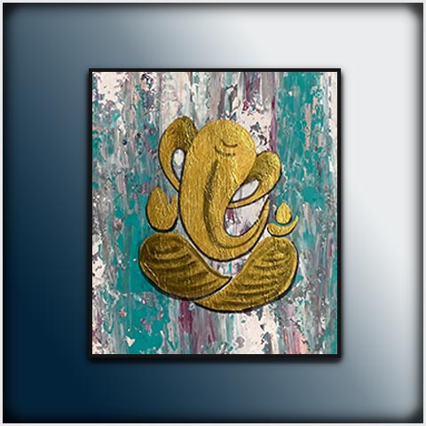 Ganesha Painting : Devendrashika (Protector of All Gods)