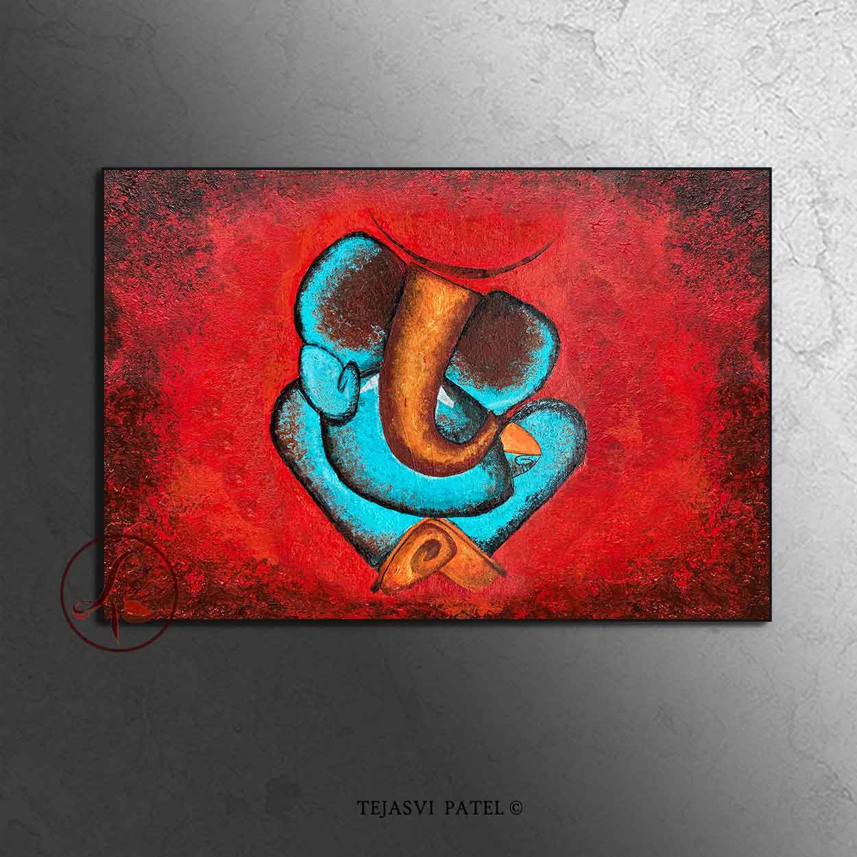Ganesha Painting : Vighnarajendra - GANESHA