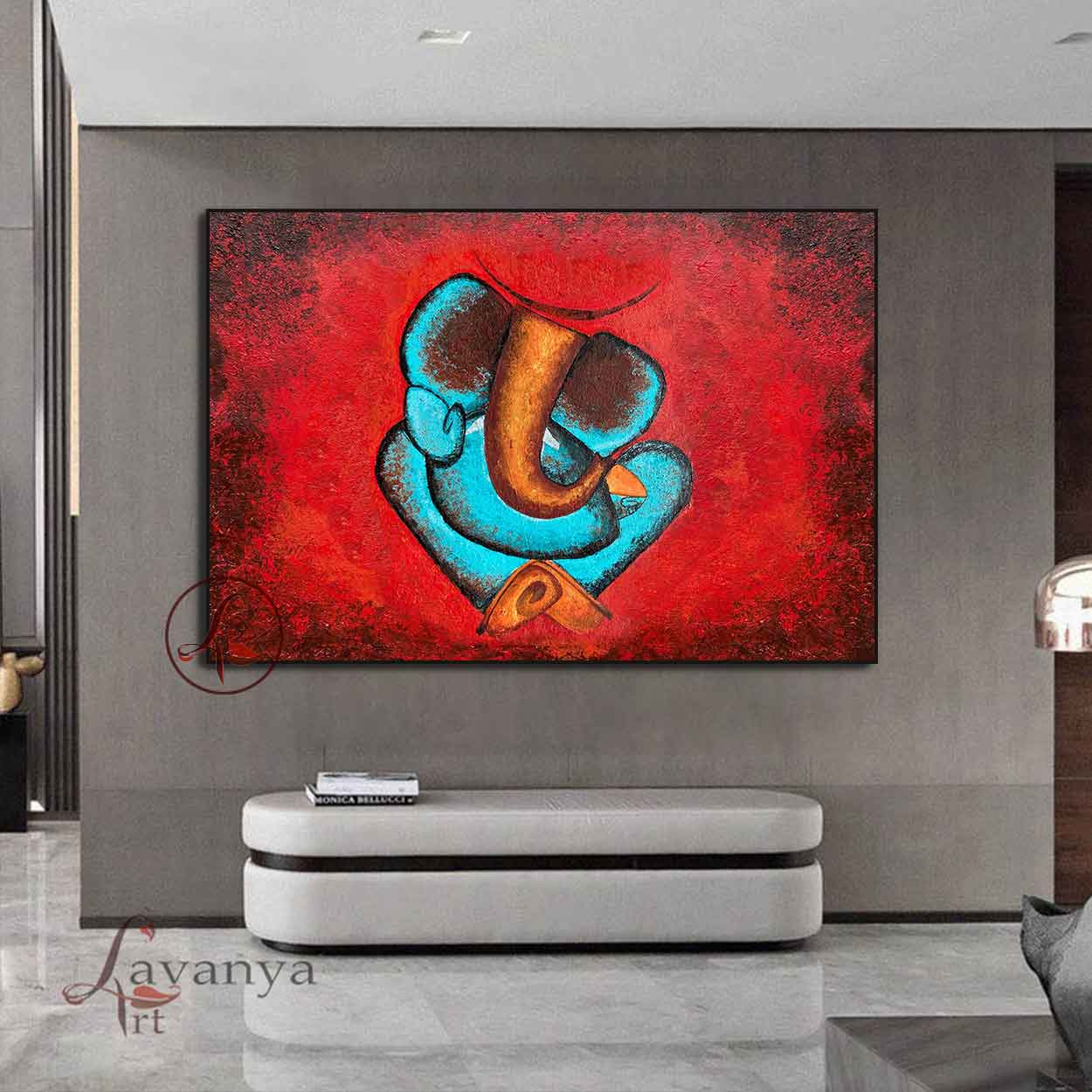 Ganesha Painting : Vighnarajendra - GANESHA