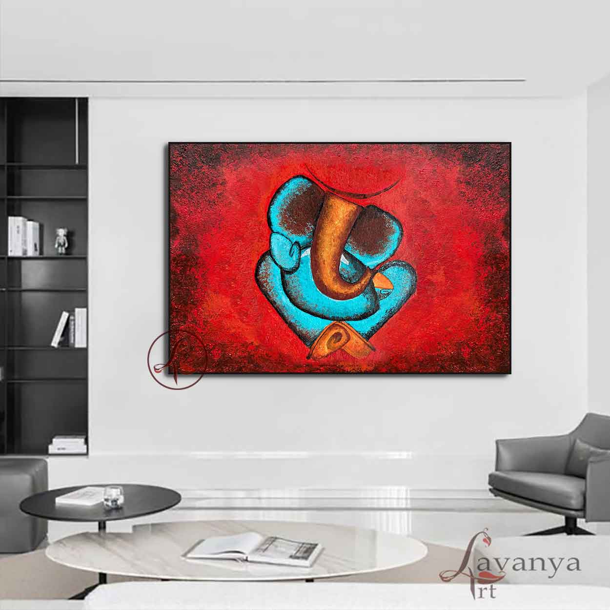 Ganesha Painting : Vighnarajendra - GANESHA