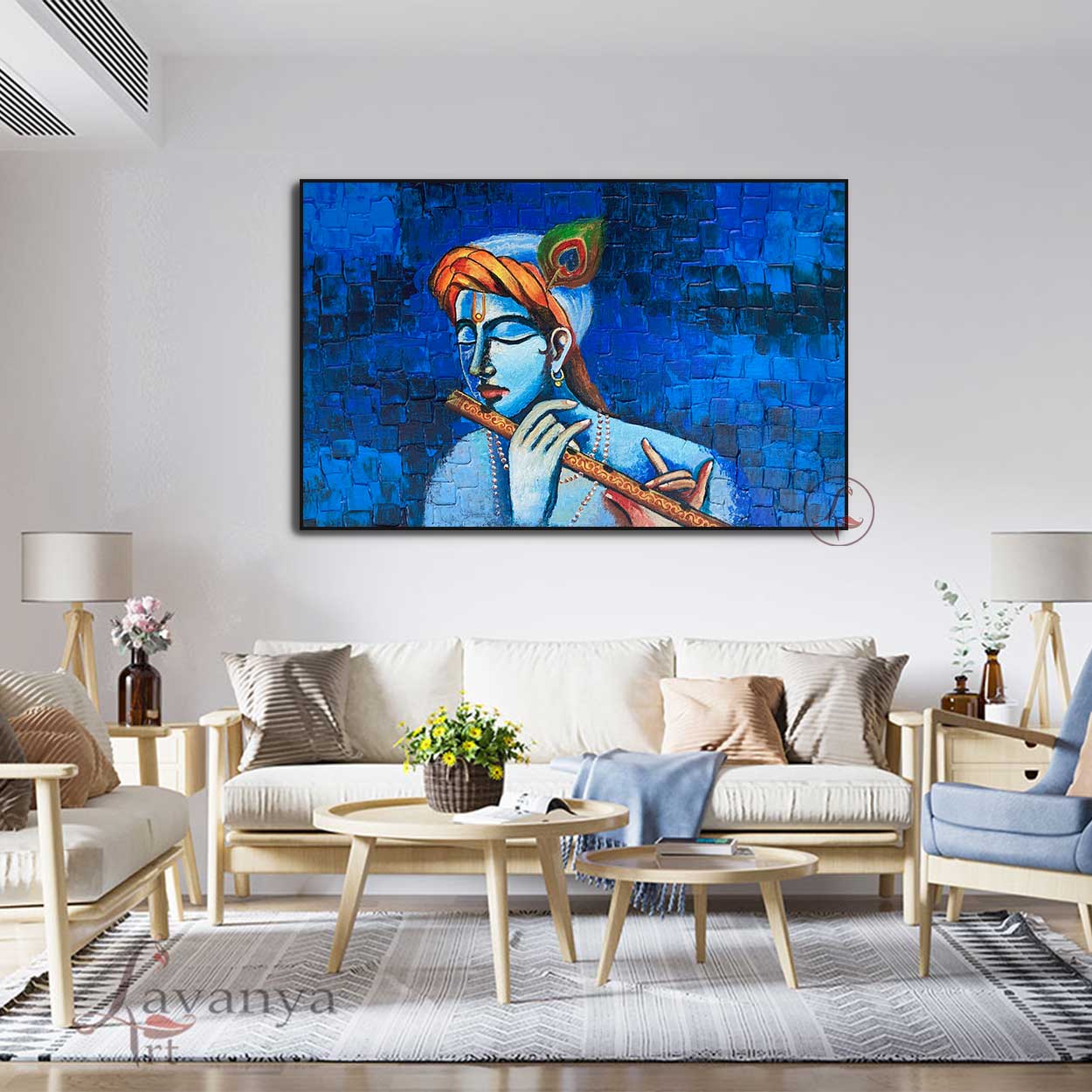 krishna Abstract Art : Achyuta - krishna