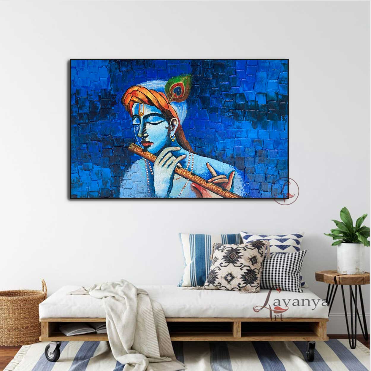 krishna Abstract Art : Achyuta - krishna