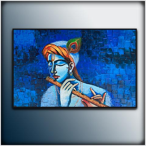 krishna Abstract Art : Achyuta