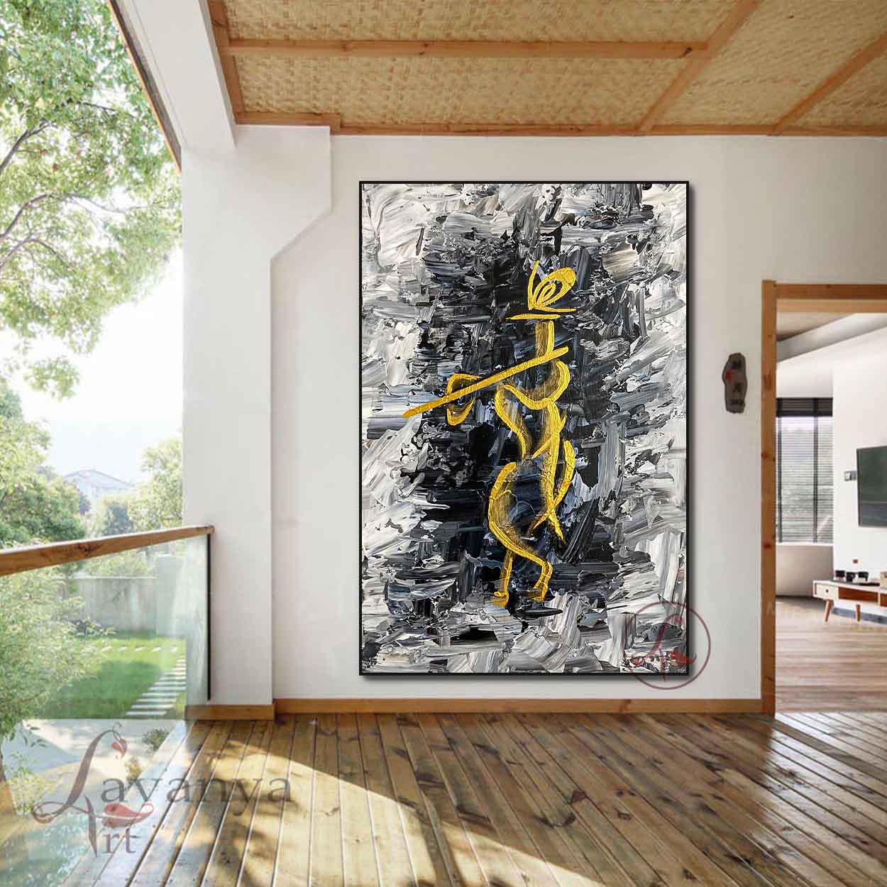 krishna Abstract Art : Shyamsundara - krishna
