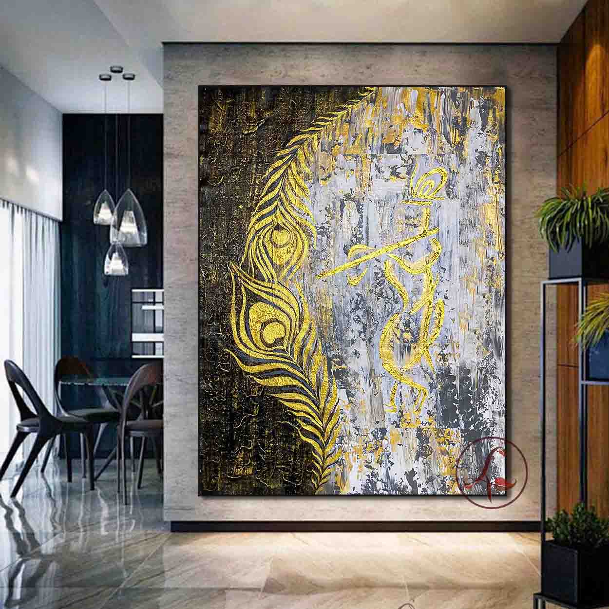 krishna Abstract Art : Radha Krishna - krishna