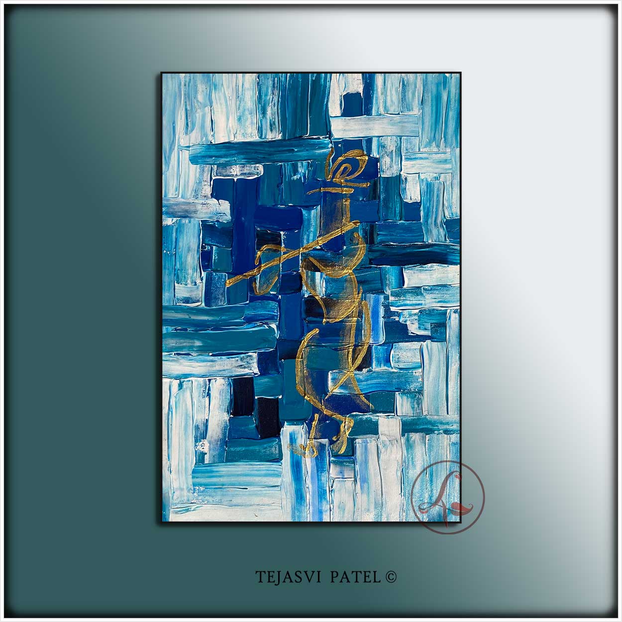 krishna Abstract Art : Janaradhana - krishna