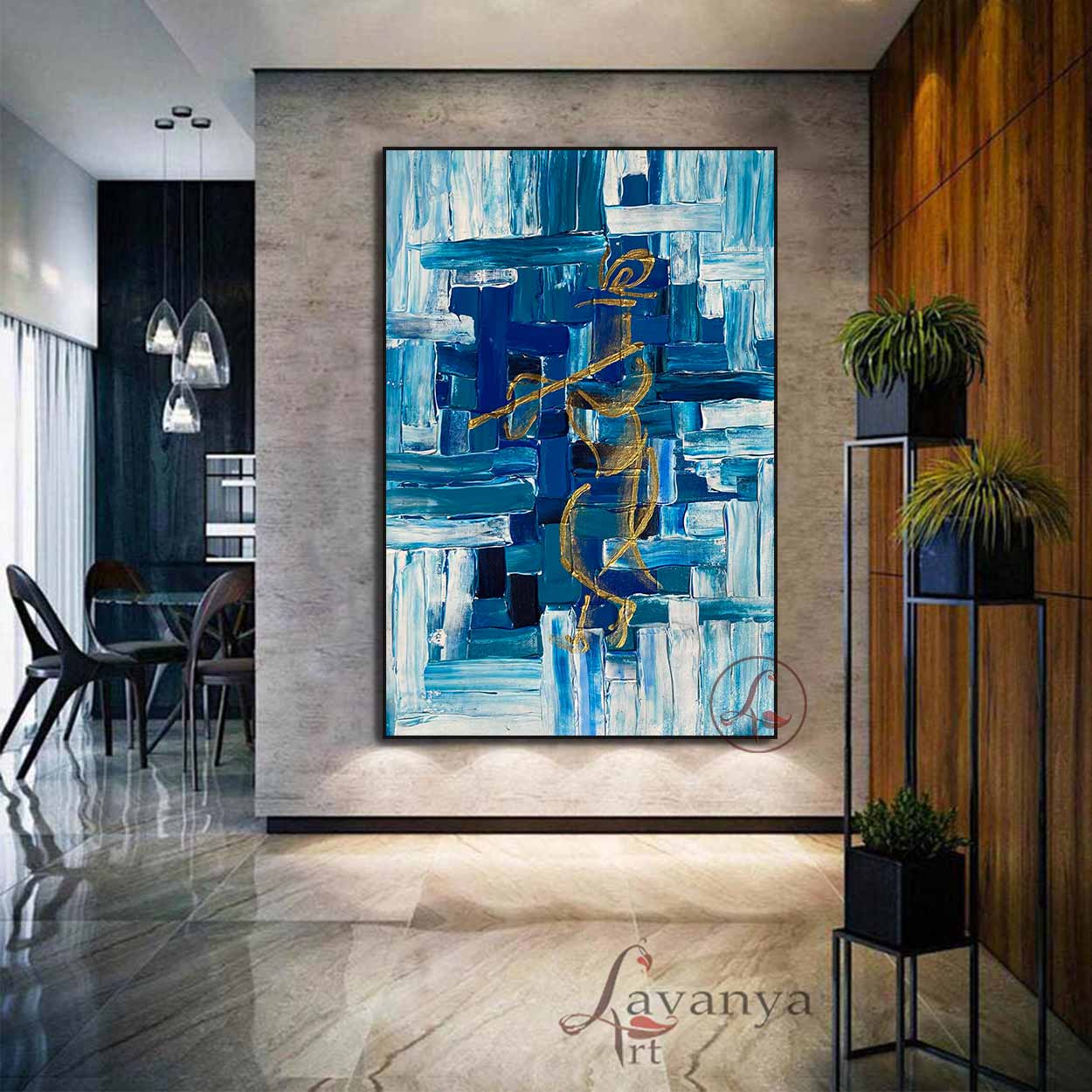 krishna Abstract Art : Janaradhana - krishna