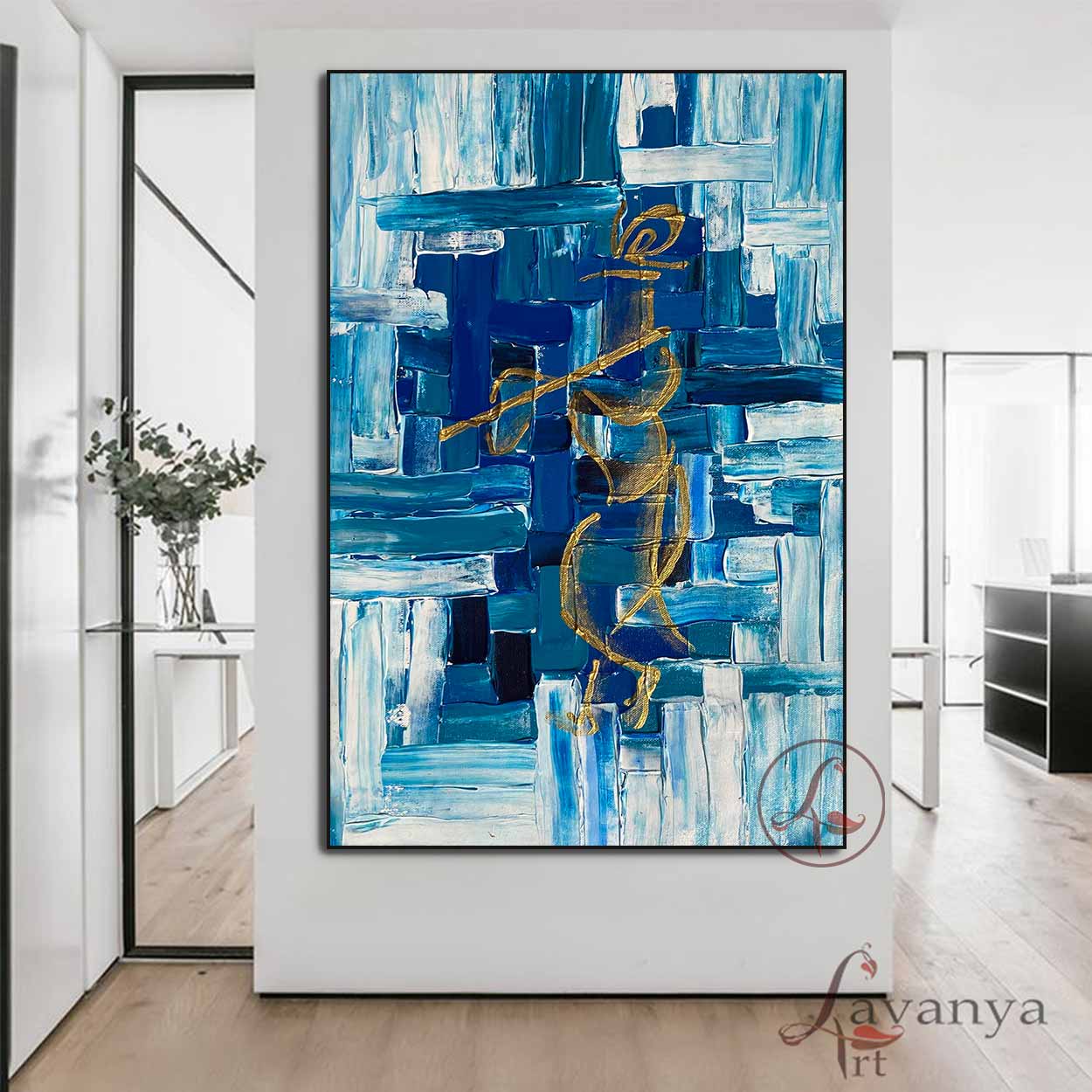 krishna Abstract Art : Janaradhana - krishna