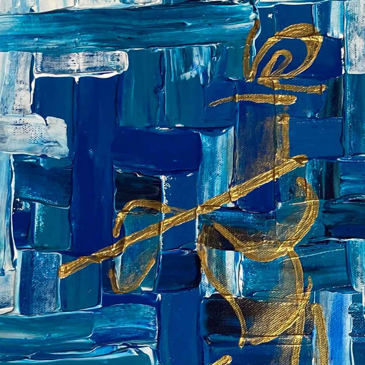 krishna Abstract Art : Janaradhana - krishna