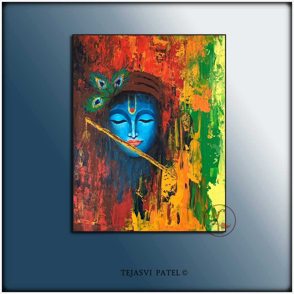krishna Abstract Art : Murlimanohar - krishna