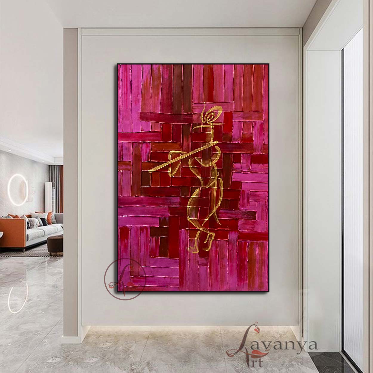 krishna Abstract Art : Kanjalochana - krishna