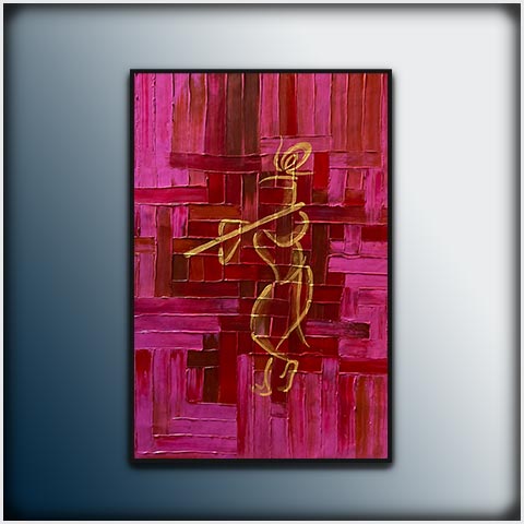 krishna Abstract Art : Kanjalochana