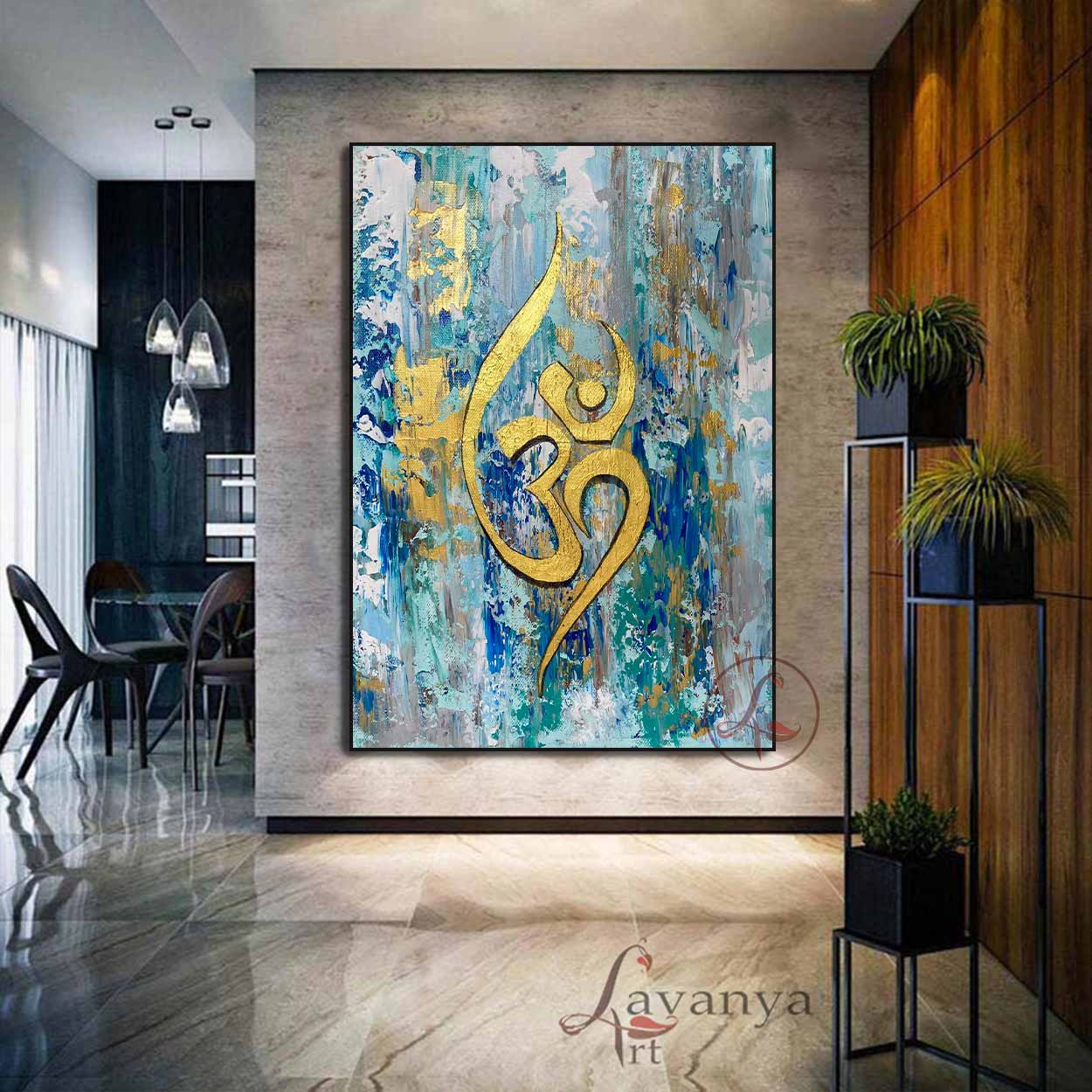 Om Painting  : Golden OM - OM