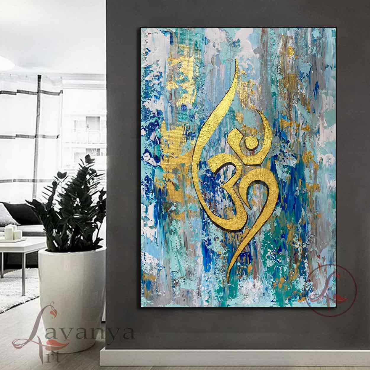 Om Painting  : Golden OM - OM